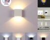 Buy Amerteer Dimmable Wall Sconces Modern LED Wall Lamp 12W Indoor Wall ...