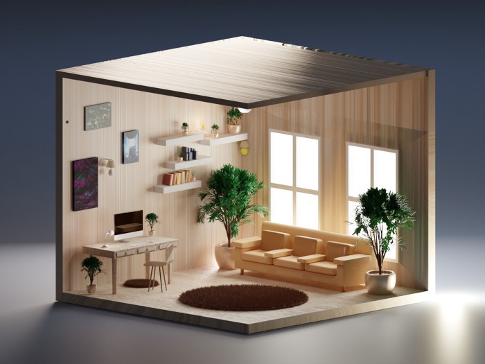 3D Room Design on Behance 3D Room Design on Behance